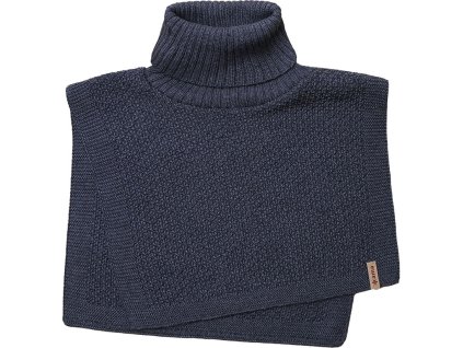 Pletený merino nákrčník Kama S40 – tmavě šedý