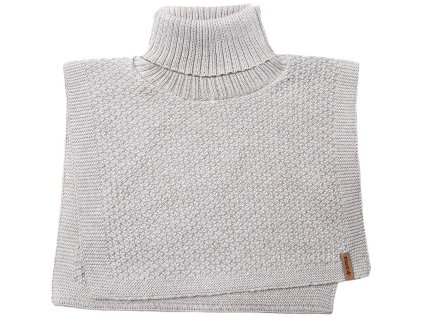 Pletený Merino nákrčník Kama S40 - přírodní melír