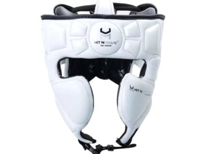 HIT N MOVE Air Armor boxerská helma - bílo/stříbrno/černá