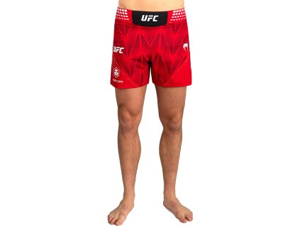 Venum UFC Zenith Authentic Fight Night pánské MMA šortky krátký střih - červené