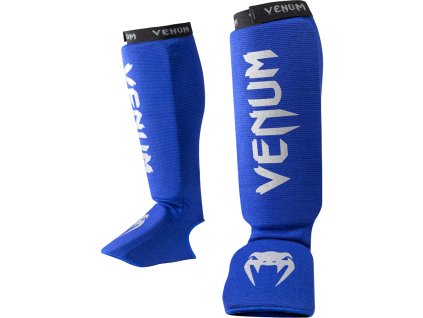 Venum Kontact textilní chrániče holení - modro/stříbrné