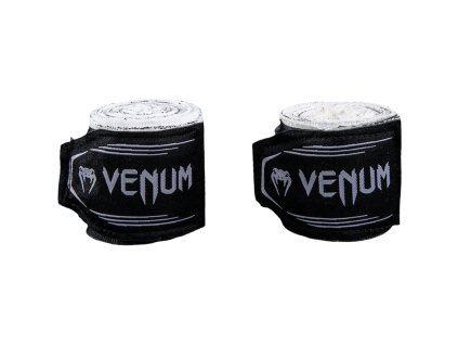 Venum Bats Night boxerské bandáže 4,5 m - černo/bílé