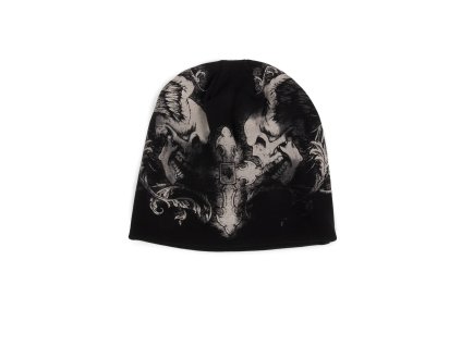 affliction beanie winged up beanie black A30610 2