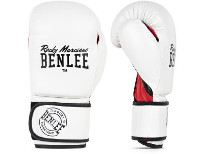 Benlee Carlos boxerské rukavice koženka - bílo/černo/červené