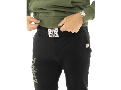 leone tuta con cappuccio iconic vintage rifle green black da uomo