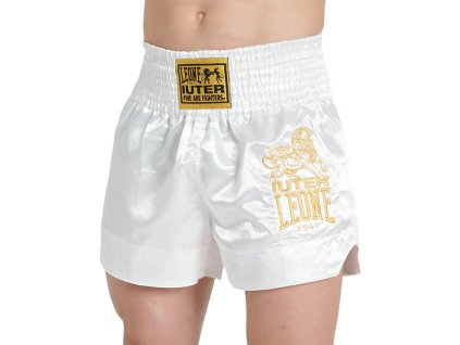 Leone 1947 thajské šortky Kick Thai Iuter - bílé