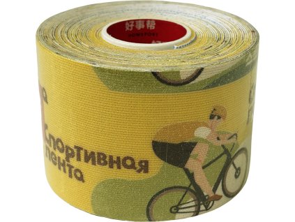 Howsport kinezio tejpy s potiskem 5 cm x 5 m - žluté