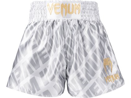Venum Contender XT Muay Thai šortky - bílo/stříbrné