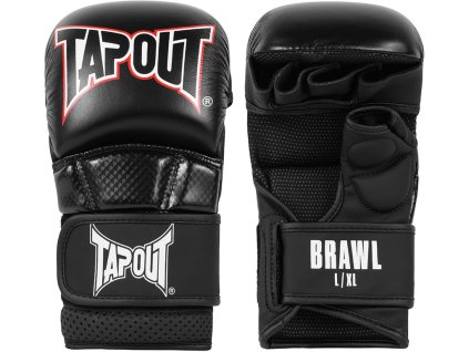 Tapout Brawl MMA sparringové rukavice - černo/červeno/bílé