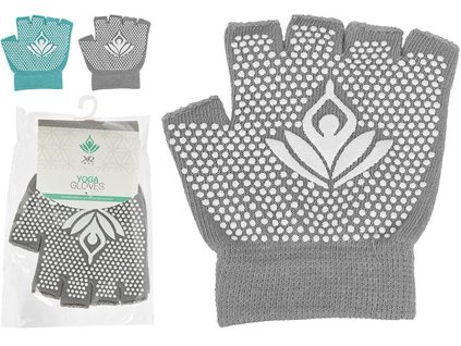 XQ Max Yoga protiskluzné rukavice - šedé
