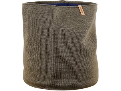 Pletený Merino nákrčník Kama S31 - tmavo zelený