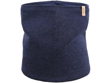 Pletený Merino nákrčník Kama S31 - tmavo modrý