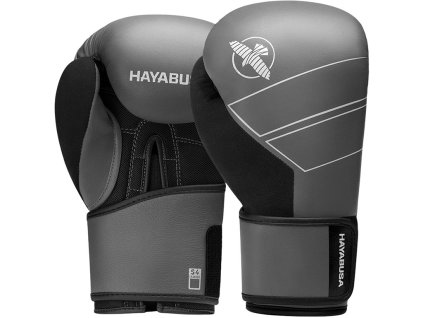 Hayabusa S4 kožené boxerské rukavice - šedé