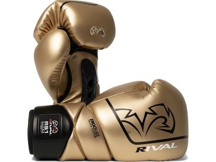 RIVAL RS1 2.0 Ultra Sparring boxerské šněrovací rukavice - zlaté