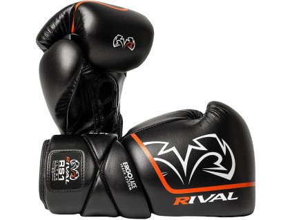 RIVAL RS1 2.0 Ultra Sparring boxerské šněrovací rukavice - černé