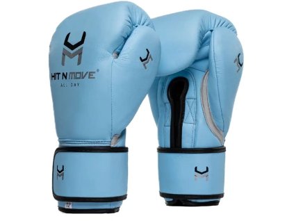 HIT N MOVE All Day® Pro Balance boxerské rukavice Hook and Loop - světle modré