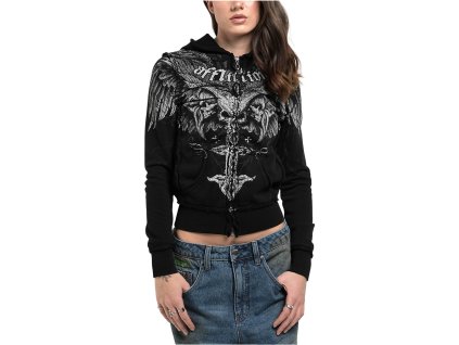 AFFLICTION DEATH EYES DÁMSKÁ MIKINA - ČERNÁ