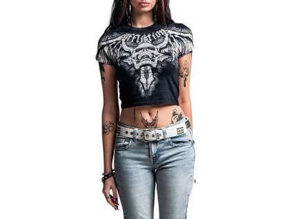 AFFLICTION NIGHT SCREAMER DÁMSKÉ TRIČKO - ČERNÉ