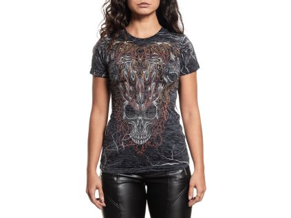 AFFLICTION COSMIC INFERNO BURNOUT DÁMSKÉ TRIČKO