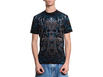 AFFLICTION STREET SAVAGE TRIČKO - ČERNÉ