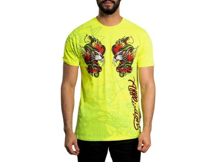 AFFLICTION FIRE GUIDE TRIČKO - NEON.ŽLUTÉ
