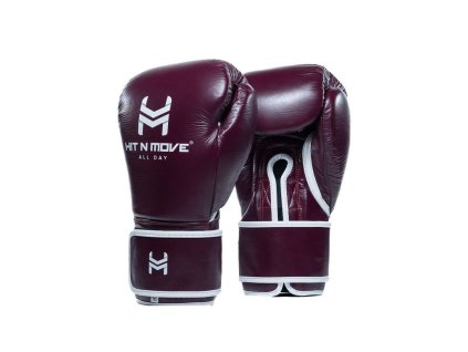HIT N MOVE All Day® Pro Agility boxing gloves Hook and Loop - burgundy