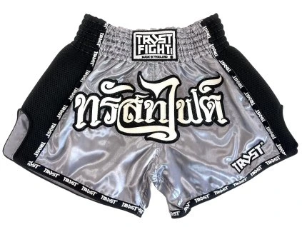 Trust Fight Muay Thai shorts - Silver