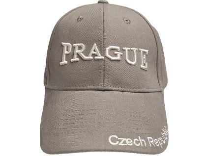 Kšiltovka Prague Czech Republik - sv.šedá