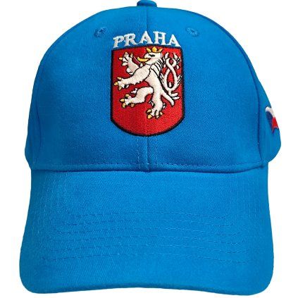 Kšiltovka Praha se státním znakem - tyrkysová