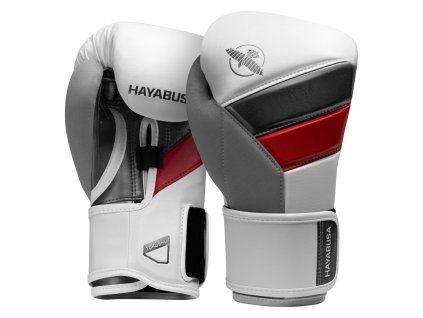 Hayabusa T3 Boxing Gloves - White/Red