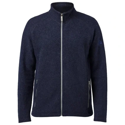 Ivanhoe Men's Wool Jacket Danny Full Zip - Light Navy