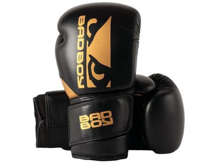 Bad Boy boxerské rukavice Zeus - černo/zlaté (Velikost 16oz)