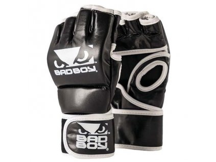 Bad Boy MMA rukavice bez palce - černo/bílé (Velikost XL/XX)