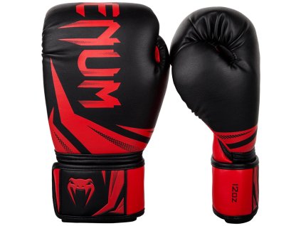 Venum Challenger 3.0 boxerské rukavice - černo/červené (Velikost 16oz)