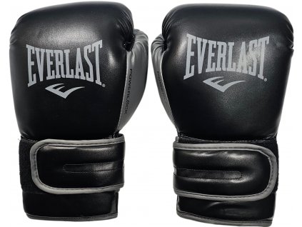 Everlast Powerlock 2R boxerské rukavice - černo/šedé