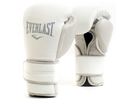 Everlast Powerlock 2 kožené boxerské rukavice - bílé (Velikost 14oz)