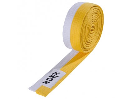 Kwon pásek 4cm - dvoubarevný - bílo/žlutý (Velikost 260)