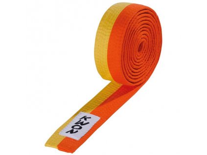 Kwon pásek 4cm - dvoubarevný - žluto/oranžový (Velikost 260)