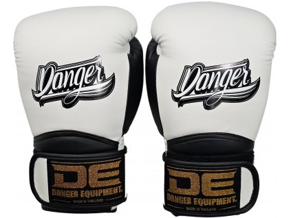 Danger Rocket boxerské rukavice - bílo/černé