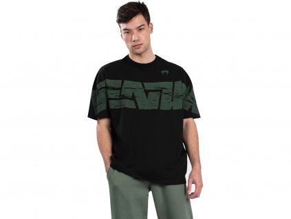 Venum Connect XL pánské tričko - černo/zelené