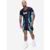 Tapout Kendall pánský rashguard - černo/modro/bílý