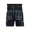 Affliction Wide Leg Cargo jensy - modré