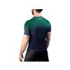 Hayabusa Fusion pánský rashguard krátký rukáv - modro/zelený