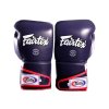 Fairtex BGV6 kožené boxerské rukavice - modro/bílo/červené