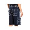 AFFLICTION WIDE LEG CARGO ŠORTKY - MODRÉ