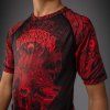 Venum Wolf Atak kids short sleeve rashguard - black/red