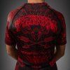 Venum Wolf Atak dětský rashguard krátký rukáv- černo/červený