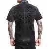Affliction Deaths Reflection Shirt - Black Potassium Spray