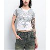 Affliction Elusive Afterlife White Crop T Shirt 405363 front US převedeno z webp