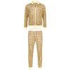 Lonsdale Seabrook tracksuit - yellow/brown/ecru
